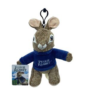 Dandee Peter Rabbit Bunny Movie Dan Dee Stuffed Plush Key Clip 9" Easter Bunny